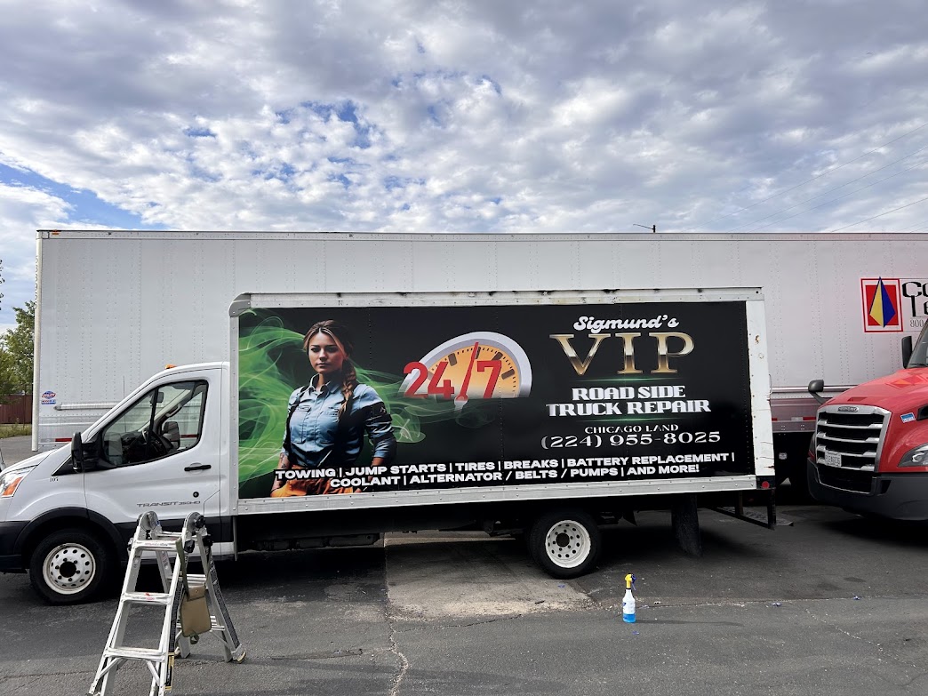 Box truck fleet graphics